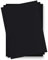 50 x Extra Blätter Fotokarton 300g/qm gelocht DIN A4 hoch 210 x 297 mm - Schwarz