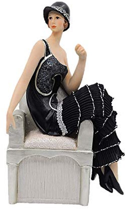 Comfy Hour Dekofigur Camille Lady auf Sofa, Kunstharz, 25,4 cm