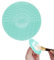 GODR7OY Makeup Brush Cleaning Mat, Portable, Natural, Suction Cups, Washing Tool For Makeup Brushes, Small (Green)