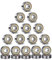 SNOWZAN 20 pcs kugellager Miniatur Rillenkugellager Skateboard Rillenkugellager kugellager 8mm innendurchmesser kugellager 608 Kugellager Metall Double Shielded Kugellager 8mm*22mm*7mm