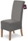 SCHEFFLER-Home Stuhlhussen 6er Set Lena Grau/elastische und langlebige Hussen für Stühle/Robustes Freischwinger Hussen Set/Stuhlhussen Stretch/Stuhl Hussen waschbar