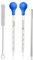 Glas Pipette Dropper 5ml 10ml Glas Tropfpipette Dropper mit Gummi-Pipettierball, Messpipetten Glass Measuring Pipette für Labor Lebensmittel Medizin Schule