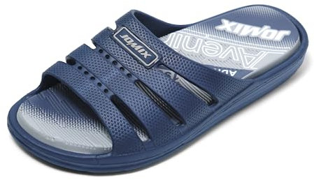 JOMIX Chanclas Hombre Verano Cómodas Zapatillas Casa Sandalias Piscina Mar Ducha Transpirable Ligera Chanclas de Goma EVA, Navy, 42 EU