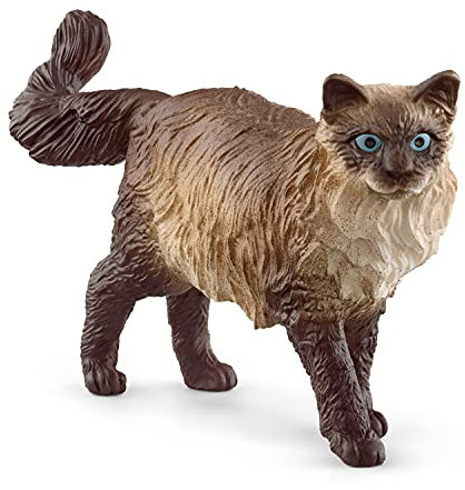 schleich FARM WORLD | Ragdoll Katze 13940 | schleich Bauernhof Spielfigur | detailgetreue Tierfiguren | tolles Geschenk für Jungen und Mädchen | Bauernhof Spielzeug ab 3 Jahre | 6 x 2 x 4 cm