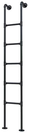 Hochbett Leiter Etagenbettleiter Eisenrohr, 45/50/55/59 Zoll groß Erhöht Bettleitern, Home/Appartements/Wohnmobil/Wohnmobil (Size : 150cm/59in)