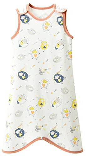 Chilsuessy Baby Sommerschlafsack 0.5 Tog Kinder Sommer Schlafsack Schlafanzug Babyschlafsack Ärmellos für Neugeborene 100% Baumwolle, Rosa Schafe, 70cm/Baby Höhe 80-90cm