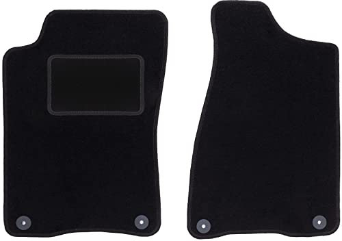 Wielganizator Automatte – Passend für Audi 90 B3 Limousine 1986-1991 – Velours – Autozubehör - Auto Fußmatten – Fußmatte Auto – 2-teilig - schwarz