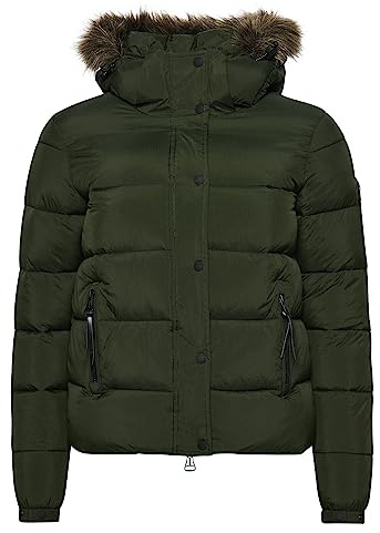 Superdry Damen Vintage Hooded Mid Layer Short A4 – gepolstert (1er Pack)