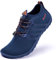 Racqua Wasserschuhe Schwimmschuhe Damen Herren Strandschuhe Frauen Welten Koden Dusch- & Badeschuhe Für Herren Barfuss Schnelltrocken Unisex Blau/Orange EU46