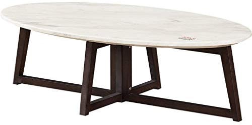 FLBT Couchtische für Wohnzimmer Einfache ovale Naturstein-Marmor-Couchtische für Wohnzimmer, kreatives unregelmäßiges Weidentablett, Wohnzimmer, kleines Apartmentbüro, 80 × 40 × 35 cm