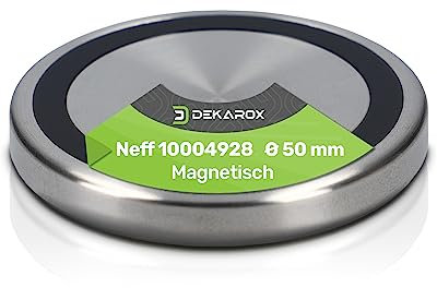 DEKAROX Knebel Drehknopf TwistPad 50mmØ magnetisch für Neff 10004928 für Kochfeld Induktionskochfeld Herd Backofen