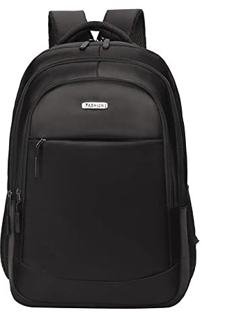 Grand sac à dos pour ordinateur portable 19 pouces - Étanche - Pour l'école, le travail - Sac à dos multifonction pour femme - Sac d'affaires décontracté - Pour homme, femme, garçon, adolescent, noir