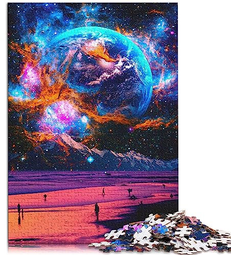 Puzzles „Eine Neue Welt“, 1000-teiliges Holzpuzzle für Erwachsene und Kinder ab 12 Jahren, Lernspiel, Größe: 50x75 cm