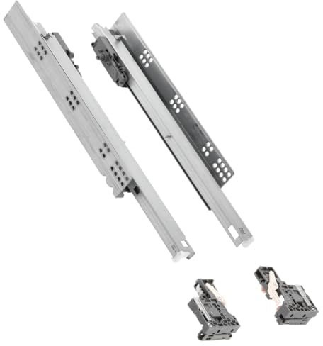 GTV Underfloor Guides 3DFPO Guide for Lower Mounting 3D Regulation Full Extension Opening Synchronisation Load up to 35 kg L = 420 mm
