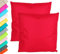JACK 2er Set Outdoor Kissenhülle Kissenbezug 45x45cm Wasserfest Sitzkissen Lounge Kissen Garten Stuhl Lotus Effekt, Farbe:Rot