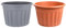 Combo of - 60cm Extra Large Plastic Plant Pot, 69L Litre Round Planter Lightweight & Weather Resistant | Durable Gardening Tub for Flower Pot Plant Herb Indoor or Outdoor Use (Grey + Terracotta)