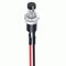 AUTOZOCO Interruptor de botón pulsador, Botón de encendido/apagado, Interruptor de botón momentáneo, Botón pulsador SPST, Diámetro del botón 7 mm, 1A 250VAC, 2 pines con cable, Negro
