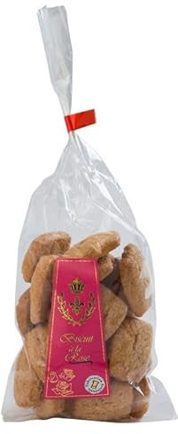 TERRE DE ROSE - Biscuits à la rose 200g - produits artisanaux français - made in France - effet et goût garantis - produits à base de rose - bonbons artisanaux