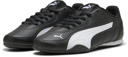 PUMA Catch Teenager Sneaker, Black x Warm White, 35.5 EU