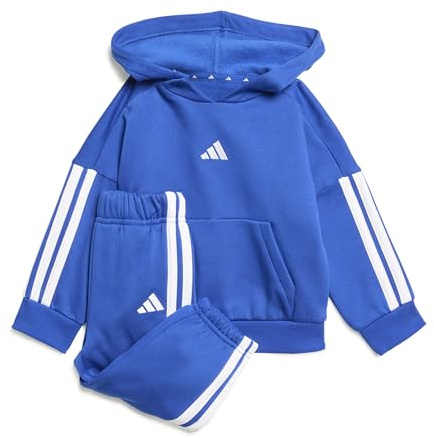 adidas Unisex - Bimbi 0-24 ESSENTIALS HOODED JOGGER, Royal Blue/White/White, 2-3 Years