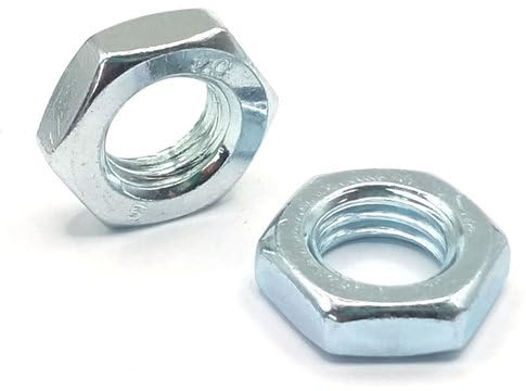 Flachmutter DIN 439 mit Feingewinde - Stahl verzinkt (M24 x 1,5, 5 Stück)