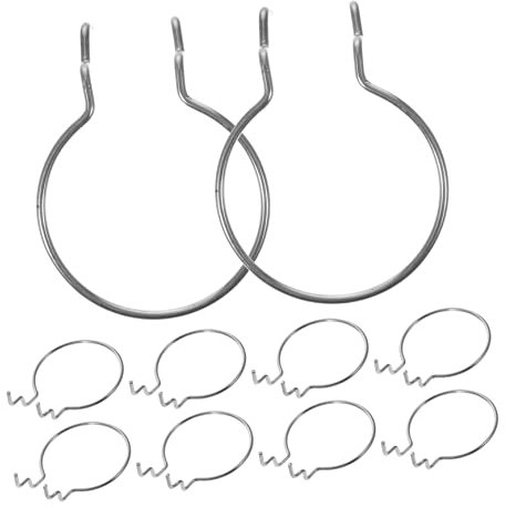 JEWEDECO 10 Stück Stecktafelhaken Aus Metall Kleine Tassenhaken Für Pegboard Silberfarbene Garagen Stecktafelaufhänger Mit Hoher Tragfähigkeit Geeignet Für Werkstatt Laden Und Zuhause