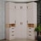 Design Möbel Kleiderschrank Gustavo Schrank Zwei Regale Kleiderschrank Holz Abschließbarer Schrank Soft-Close-Scharnieren PVC-Kanten Kleiderschrank Schlafzimmer Begehbarer KleiderschrankCaschmere