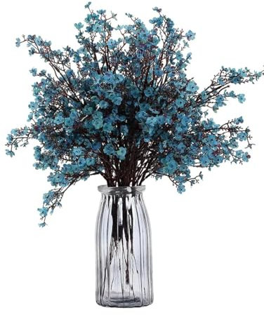Flores 3 Unidades de 50 cm Flores Artificiales de Cerezo, Plantas Artificiales Decorativas, Decoracion para Hogar, Bodas, Fiestas, Oficinas, Balcones y Jardines (Verde)