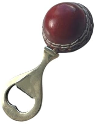 Cricket-Gifts Mini Cricket Ball Bottle Opener – Unique Sports-Themed Bottle Opener Crafted from a Mini Cricket Ball – Gift for Cricket Fans