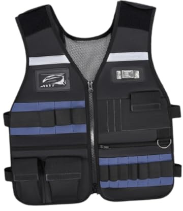 Dualoai Gilet à Outils D'électricien, Gilet de Travail Du Bois, électricien,