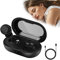Euakee Schlaf Kopfhörer, Bluetooth Kopfhörer 5.4, Noise Cancelling Kopfhoerer in Ear, Sleepbuds Schlafkopfhörer Seitenschläfer, Mini In Ear Kopfhörer Bluetooth zum Schlafen (Schwarz)