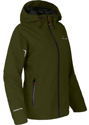 Bergson Helli | Damen Regenjacke, Netzfutter, 12000 mm Wassersäule, Green Goose [253], 25 - Damen