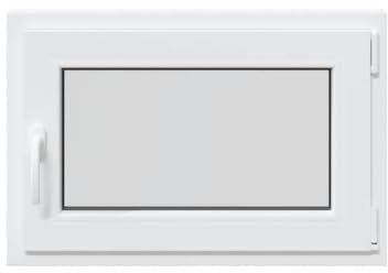 vidaXL Ventana de sótano RISOR 50x75 cm oscilobatiente DIN derecha blanca