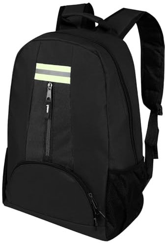 HDFGB Electricians Tool Backpack,Heavy Duty Technicians Bags Multi-Pocket Storage Organiser Tool Kit Bag Rucksack Tool Bag for Men (Black)
