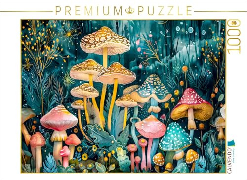 Puzzle · Blühende Pilzwiesen mit Spinne | Blühende Pilzwiesen mit Spinne · 1000 Teile · Lege-Größe 64 × 48 cm · CALVENDO Puzzle
