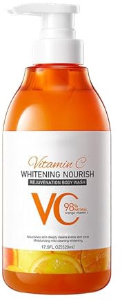 Vitamin C and Lemon 𝗡𝗶𝗮𝗰𝗶𝗻𝗮𝗺𝗶𝗱𝗲 Body Wash, Vitamin C Body Wash, Exfoliating Shower Gel, for All Skin Types (1)