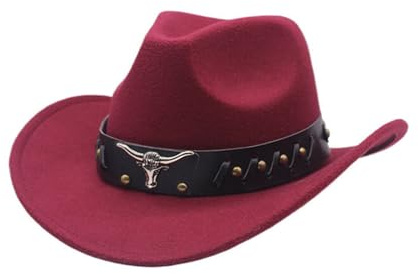 Kswlwccpp Chapeau Cowboy Noir, 2025 Chapeau Cowboy Femme Homme Paille Grande Taille Chapeaux Western Noir Jean Cowboys Hat