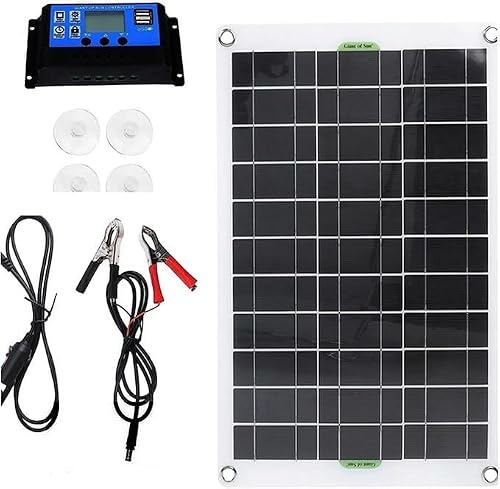 TPTAWF Panneau solaire portable 300 W 12 V pour la randonnée et le camping, générateur solaire