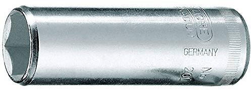 GEDORE Steckschlüsseleinsatz 1/4 Zoll lang 6-kant 1/4 Zoll, 1 Stück, 20 L 1/4AF