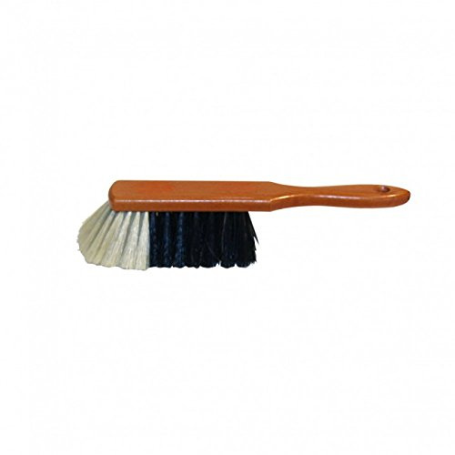 TESTRUT Handfeger Rosshaar-Mischung, Braun, Buchenholz, Teak lackiert, 1 Stück, 7x29x7 cm, für Boden, weich