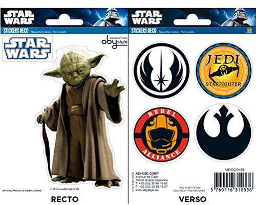 ABYstyle ABYDCO159 - Aufkleber, Star Wars Yoda/Symbole