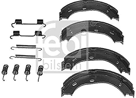 febi bilstein 08324 Brake Shoe Set for parking brake, with additional parts, pack of two