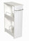 Zenna Home Schlanke Badewannenregale, freistehend, beweglich, 20,3 cm, Weiß