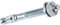 fischer 523133 FXA-Bullone Passante 10/10X86 mm, Zincati