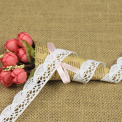20 Meter Spitzenborte weiß Spitzenbordüre Vintage Spitzenband Dekoband,Spitze, Schleife,Schleifenband Weihnachts Hochzeit Borduere Geschenk