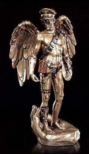 Männliche Steampunk Engel Figur - Angelic Guardian | Veronese Deko Statue Akt