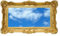 Ideacasa Spiegel Gold Gold Großer Rahmen Barock Fake Vintage 96 x 56 cm