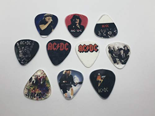 ACDC Gitarrenplektren-Set (10 Plektren/10 verschiedene Designs)
