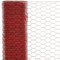 Tidyard Drahtgeflecht Stahl mit PVC-Beschichtung | Sechseckig Maschendraht | Gartenzaun Volierendraht Sechseckgeflecht | Maschenweite 25 mm 25 x 1 m Rot