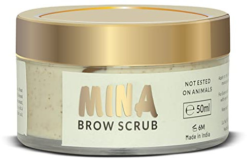 MINA Brow Scrub | For Longer Lasting Henna Or Tint | Natural Extracts Gently Exfoliate The Skin | Prepare The Area For Henna Or Tint 50ml